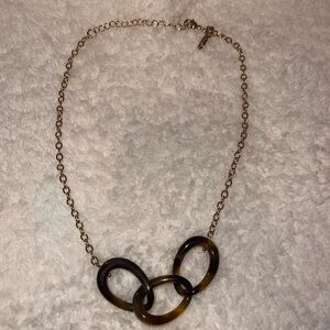 Lele Sadoughi Tortoise Chain Link Necklace